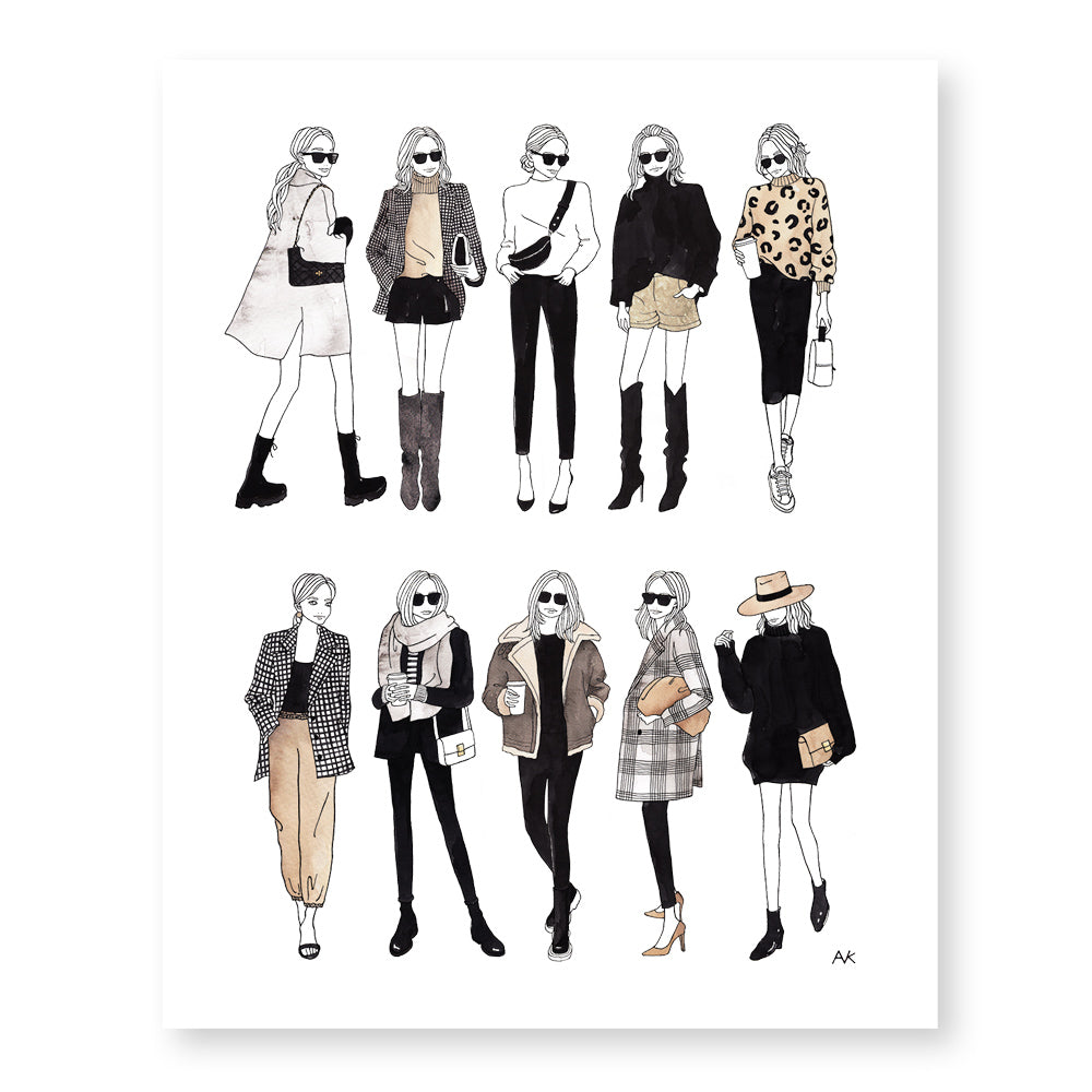 Fashion Girls Art Print – akrDesignStudio