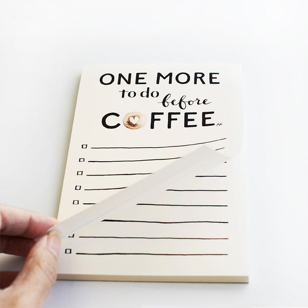 Coffee To Do Notepad