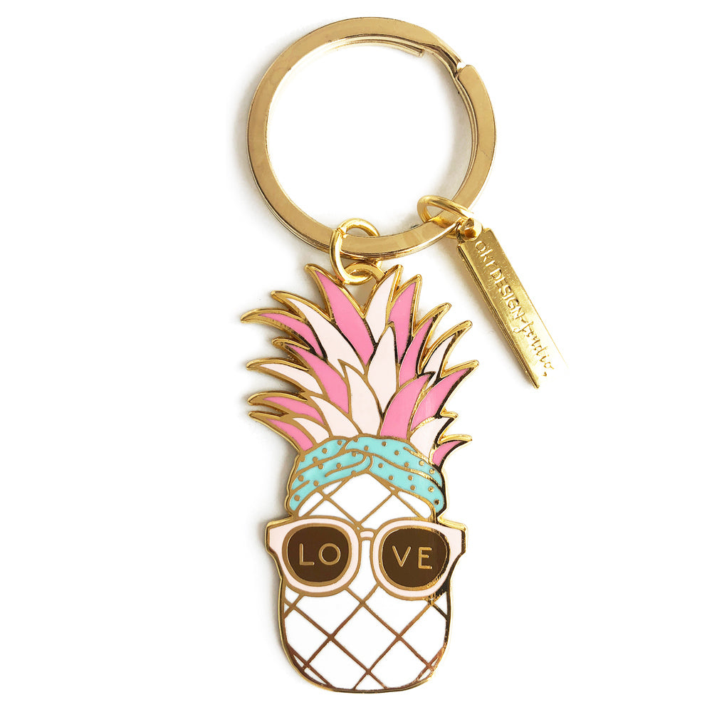 Kate spade pineapple on sale keychain