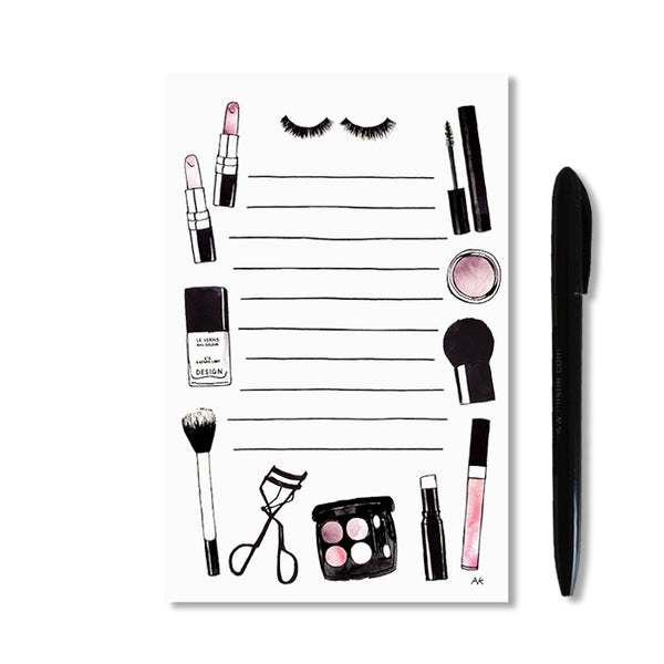 makeup illustration notepad