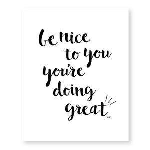 you're doing great inspiration art print