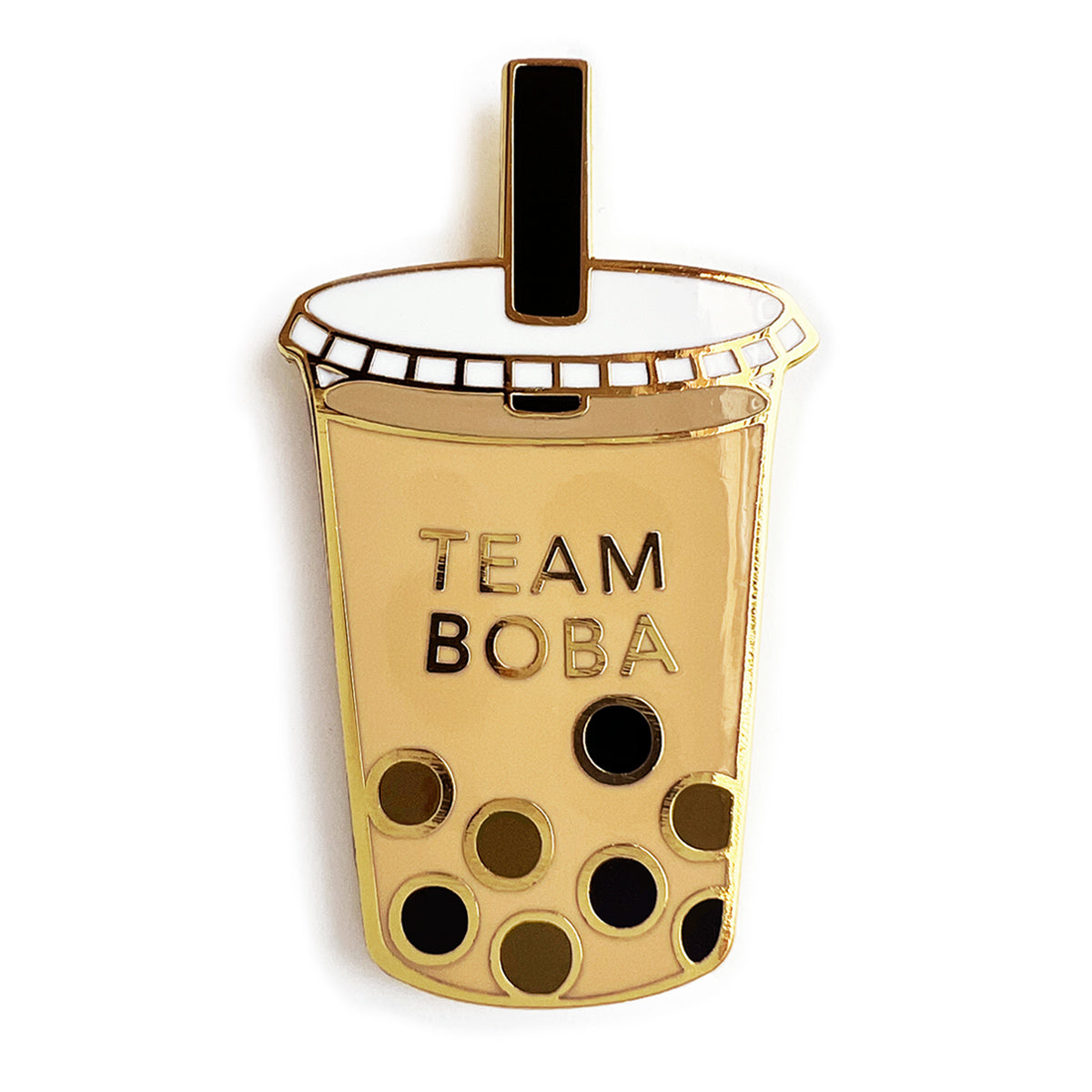 Boba Milk Tea Enamel Pin