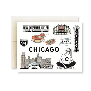 chicago illustration card