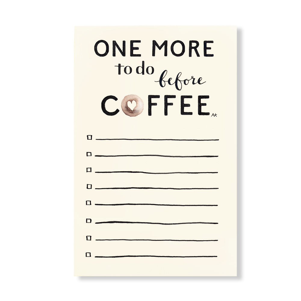 coffee to do notepad