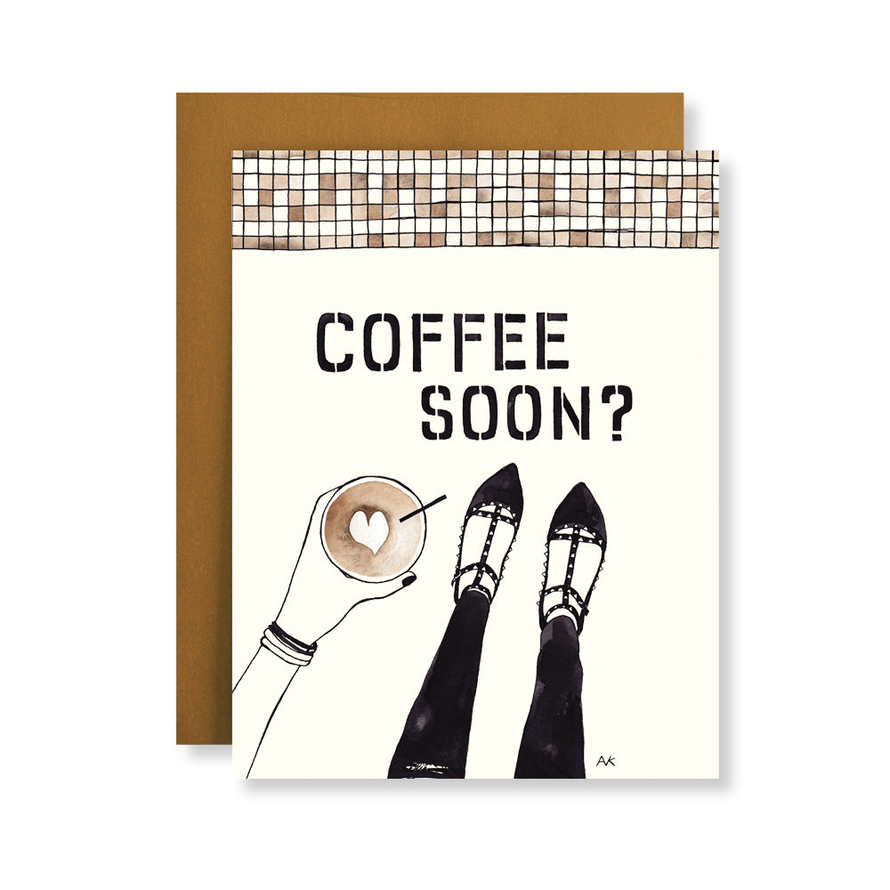 coffee soon? friendship card