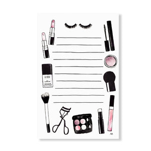 beauty makeup notepad