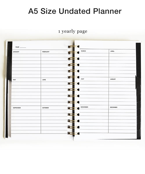 undated yearly planner