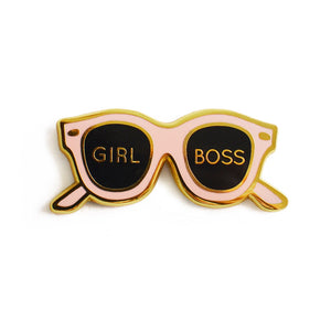 girl boss enamel pin