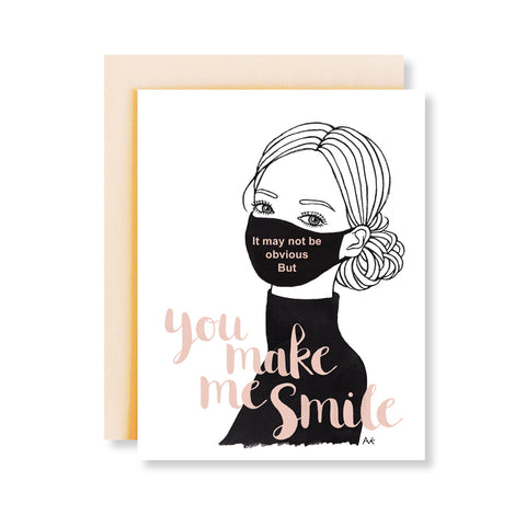 Mask Girl Funny Friendship Card