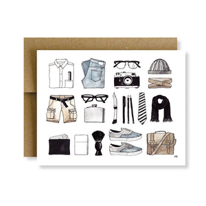 mens fashion items card