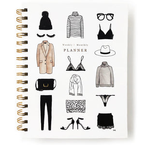 Stylish planner with stickers 2022