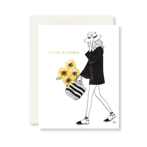 sunflower birthday card