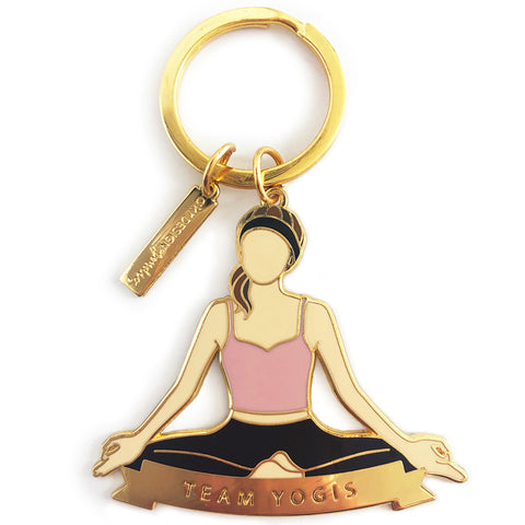yoga meditation keychain